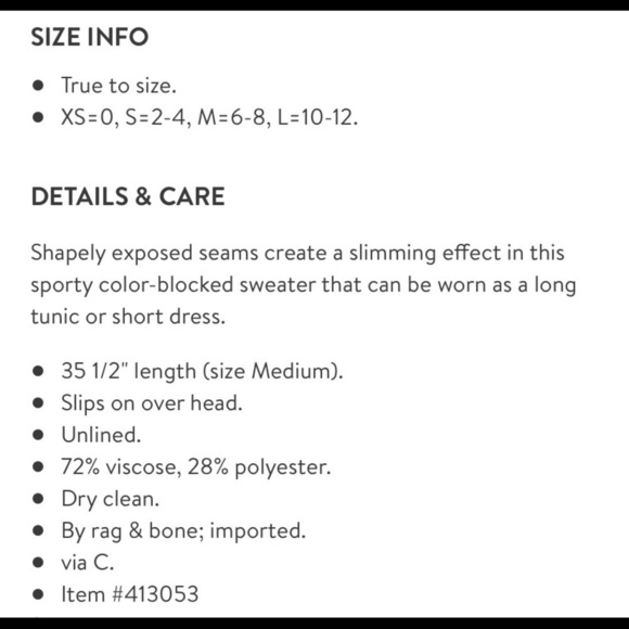 Rag and bone sweater dress - Picture 6 of 6